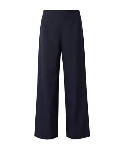 The Row Roger Wool-gabardine Wide-leg Pants In Blue
