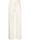 The Row Wide-leg Cotton-wool Trousers In Neutrals