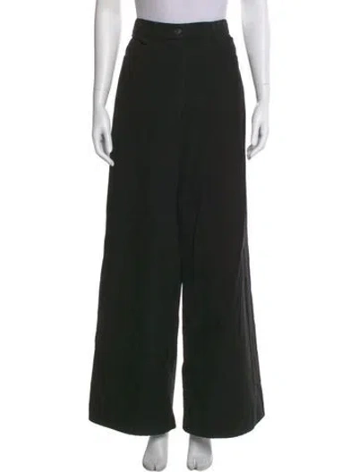 Pre-owned The Row Wide Leg Pants In Black