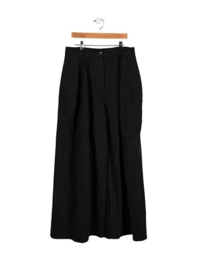 Pre-owned The Row Wide Leg Pants In Black