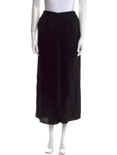 Pre-owned The Row Wide Leg Pants In Black