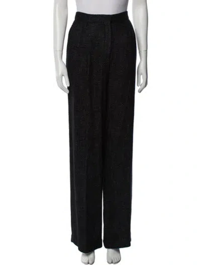 Pre-owned The Row Wide Leg Pants In Black