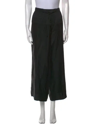 Pre-owned The Row Wide Leg Pants In Black