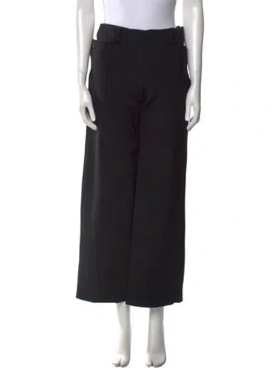 Pre-owned The Row Wide Leg Pants In Black