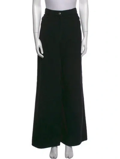 Pre-owned The Row Wide Leg Pants In Black