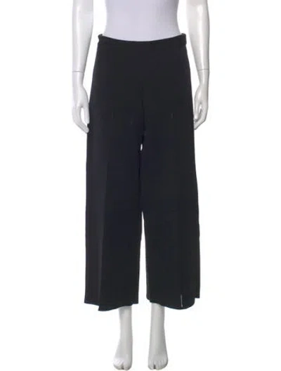 Pre-owned The Row Wide Leg Pants In Black