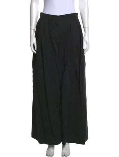 Pre-owned The Row Wide Leg Pants In Black