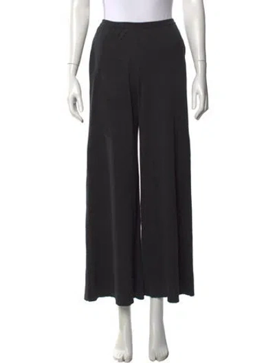 Pre-owned The Row Wide Leg Pants In Black
