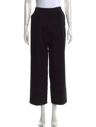 Pre-owned The Row Wide Leg Pants In Black