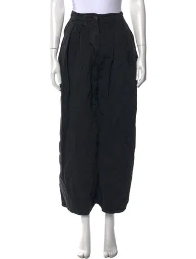 Pre-owned The Row Wide Leg Pants In Black