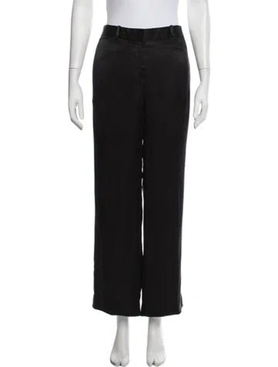 Pre-owned The Row Wide Leg Pants In Black