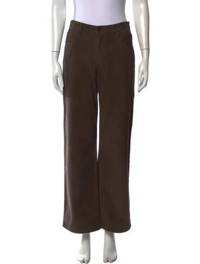 Pre-owned The Row Wide Leg Pants In Brown