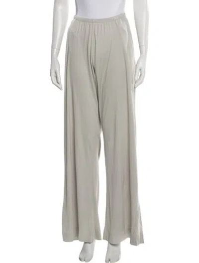Pre-owned The Row Wide Leg Pants In Gray