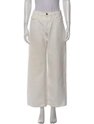 Pre-owned The Row Wide Leg Pants In Gray