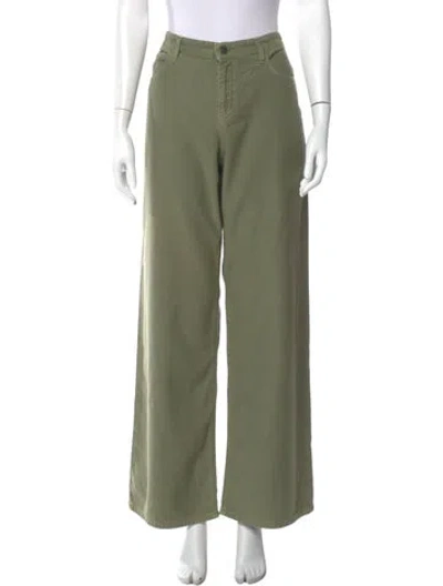 Pre-owned The Row Wide Leg Pants In Green
