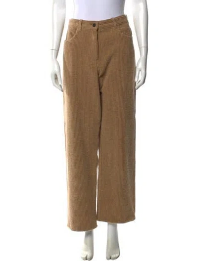 Pre-owned The Row Wide Leg Pants In Neutral