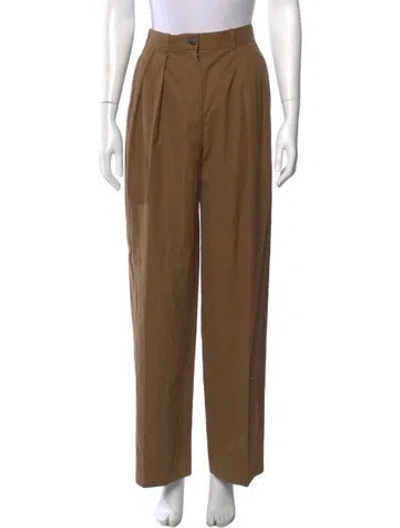Pre-owned The Row Wide Leg Pants In Neutral