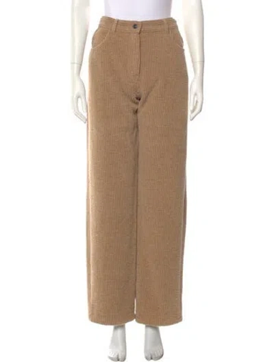 Pre-owned The Row Wide Leg Pants In Neutral