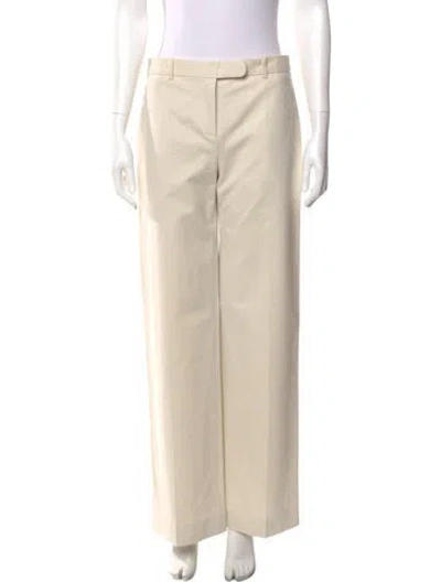 Pre-owned The Row Wide Leg Pants In Neutral