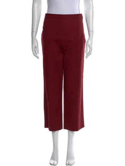 Pre-owned The Row Wide Leg Pants In Red