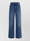 The Row Wide Leg Trousers Belt Loops Pockets In Blue