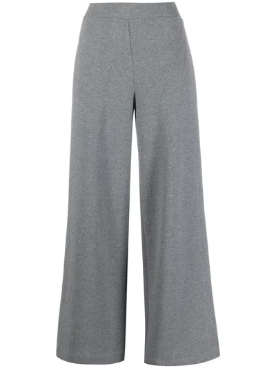 The Row Wide-leg Wool Trousers In Grey