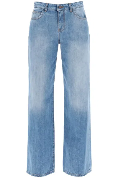 The Row Riaco Mid-rise Slim-leg Jeans In Blue