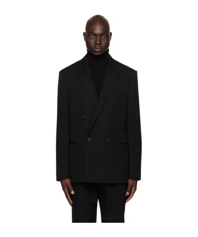 The Row Wilson Double-breasted Suit Jacket In Black