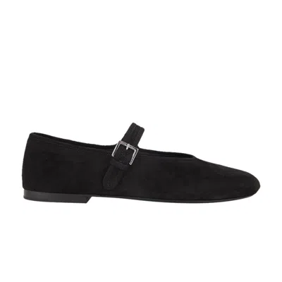 Pre-owned The Row Wmns Boheme Mary Jane 'black Suede' | Women's Size 7
