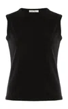 The Row Sleeveless Ribbed Crew Neck Top