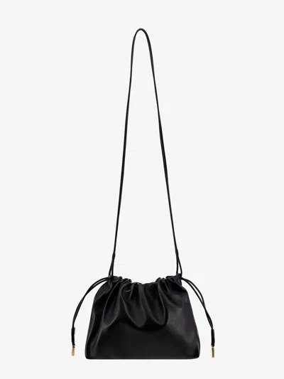 THE ROW THE ROW WOMAN ANGY WOMAN BLACK SHOULDER BAGS