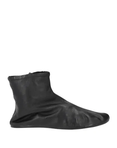 The Row Woman Ankle Boots Black Size 10 Ovine Leather