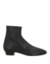 The Row Woman Ankle Boots Black Size 7 Calfskin In Black