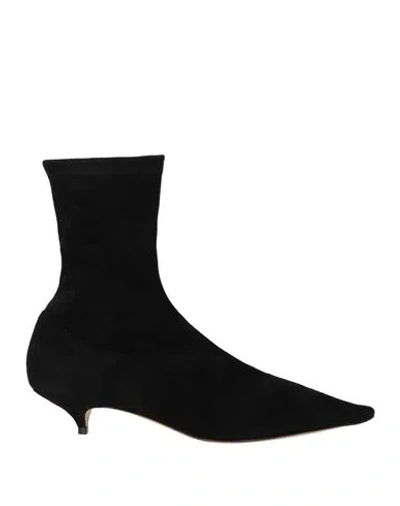 The Row Woman Ankle Boots Black Size 8.5 Leather