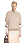 The Row Hibem Mock-neck Cashmere Sweater In Beige