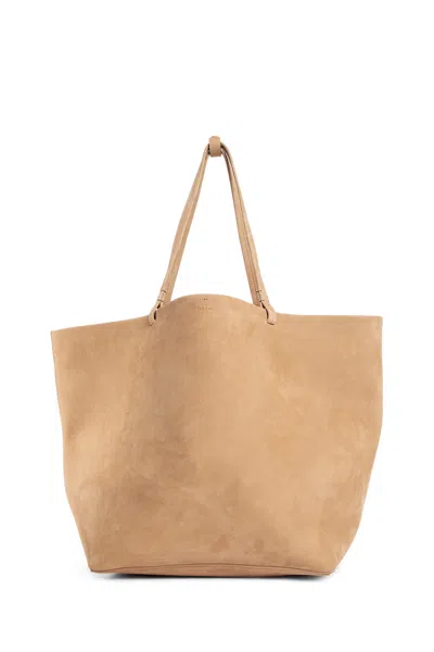 The Row Woman Beige Tote Bags