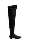 The Row Hereditas Shearling Over-the-knee Boots In Black