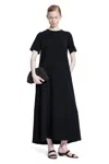 The Row Essentials Robi Crepe Maxi Dress In Black