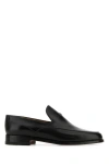 THE ROW THE ROW WOMAN BLACK LEATHER ENZO LOAFERS