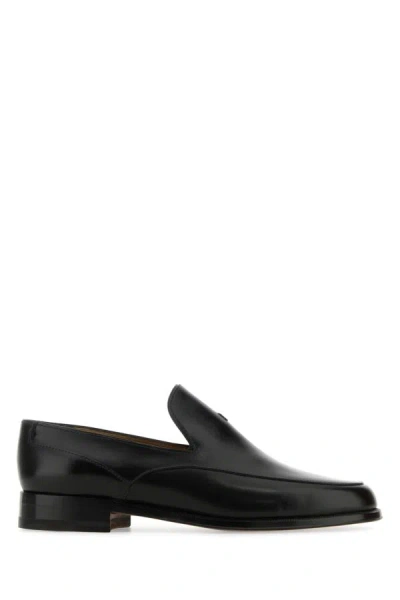 The Row Enzo Black Loafers