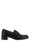 THE ROW THE ROW WOMAN BLACK LEATHER VERA PUMPS