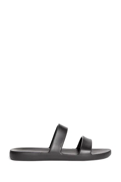 THE ROW WOMAN BLACK SANDALS & SLIDES