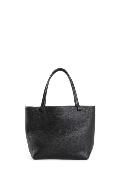 The Row Woman Black Top Handle Bags In Dmoas Dark Mocha Ans