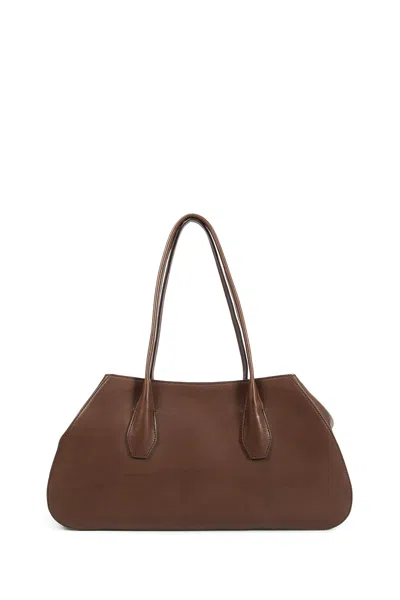 The Row Woman Brown Shoulder Bags