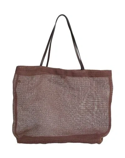 The Row Woman Handbag Brown Size - Polyurethane, Polyester