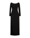 The Row Woman Maxi Dress Black Size M Viscose, Polyamide, Polyurethane In Black