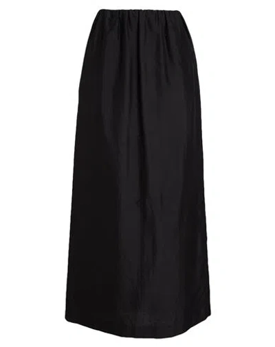The Row Woman Maxi Skirt Black Size 0 Cotton, Silk