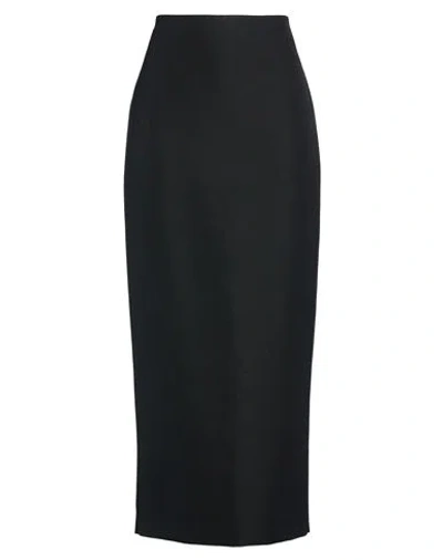 The Row Woman Maxi Skirt Black Size 6 Wool, Mohair Wool