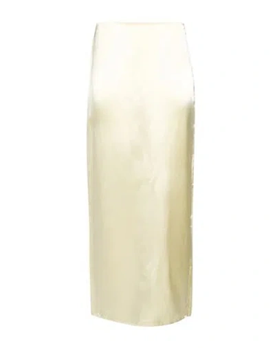The Row Woman Maxi Skirt Ivory Size 2 Viscose In Neutral