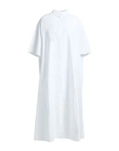 The Row Woman Midi Dress White Size S Cotton